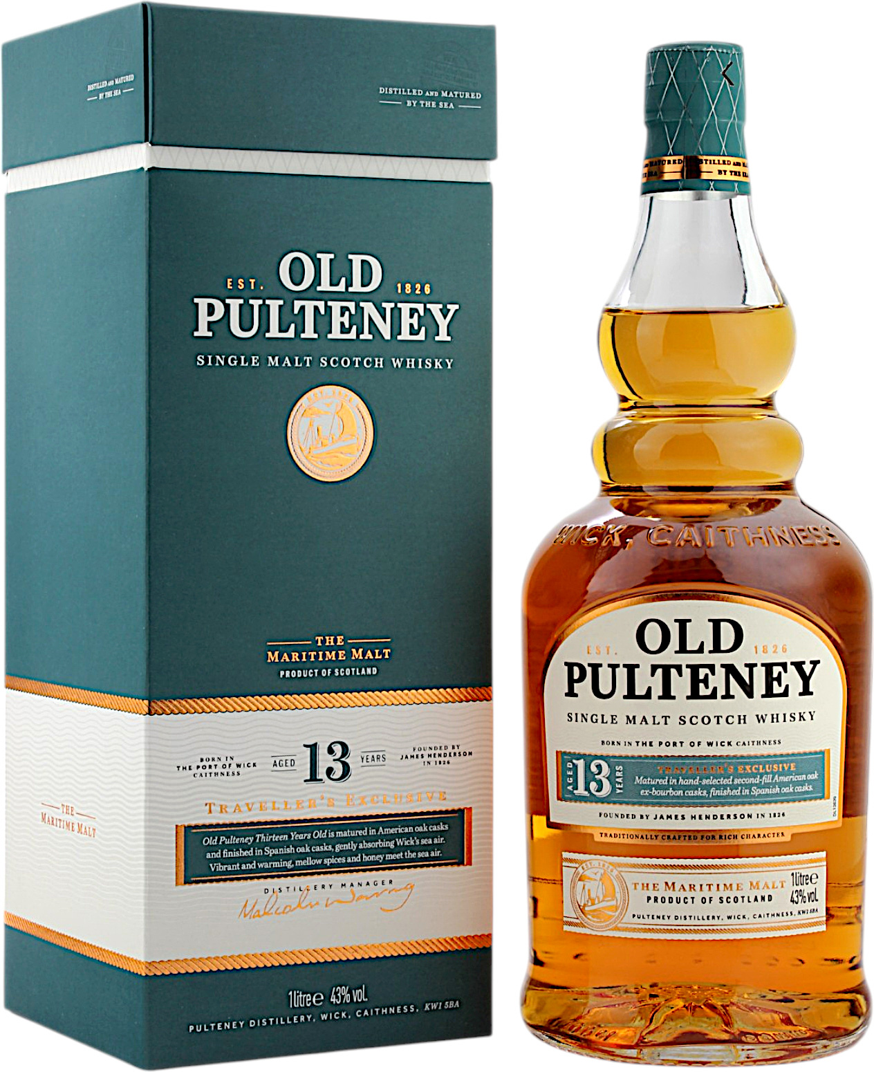 Old Pulteney 13 Jahre 43.0% 1 Liter