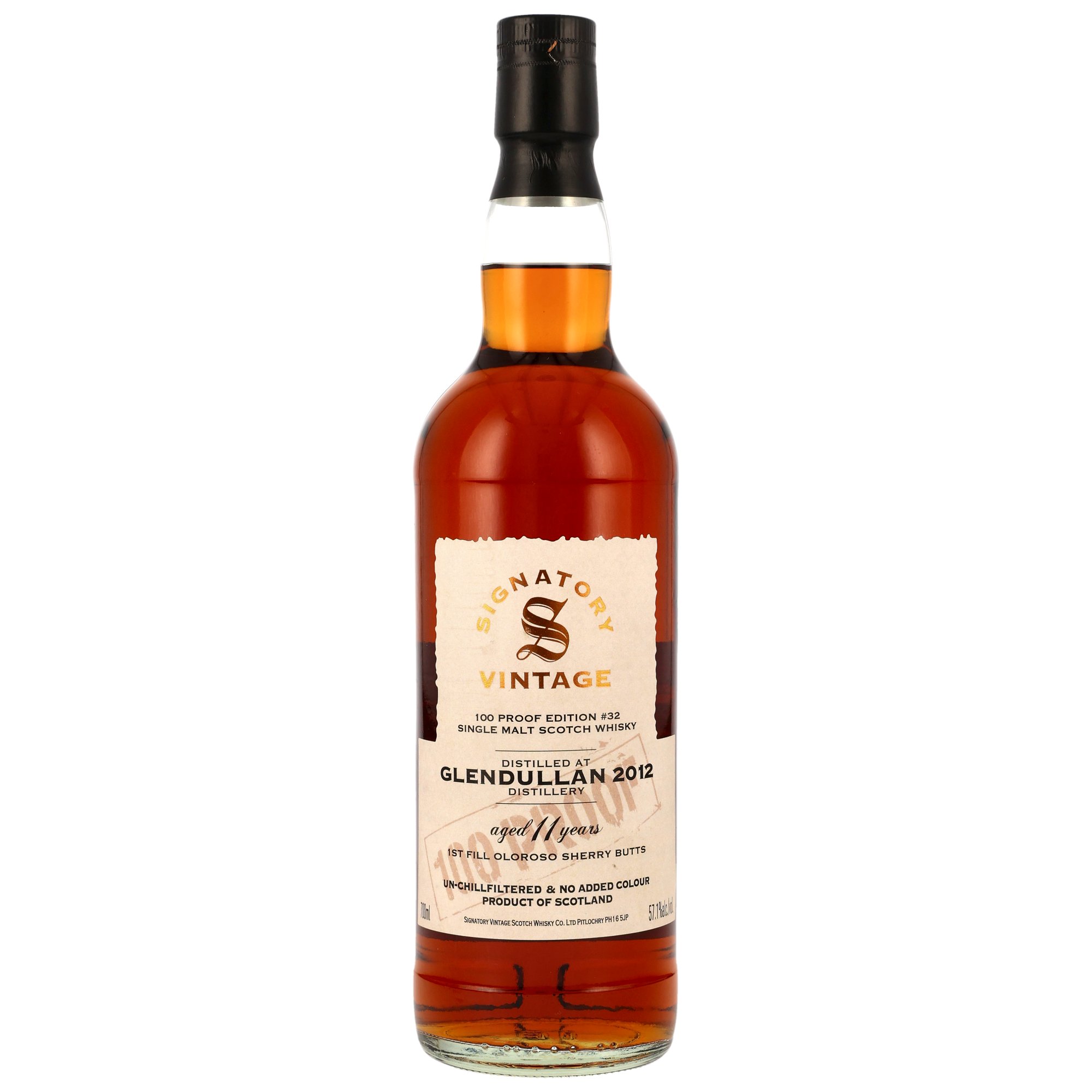 Glendullan 11 Jahre 2012/2024 Signatory 100 Proof Edition #32 57.1% 0,7l