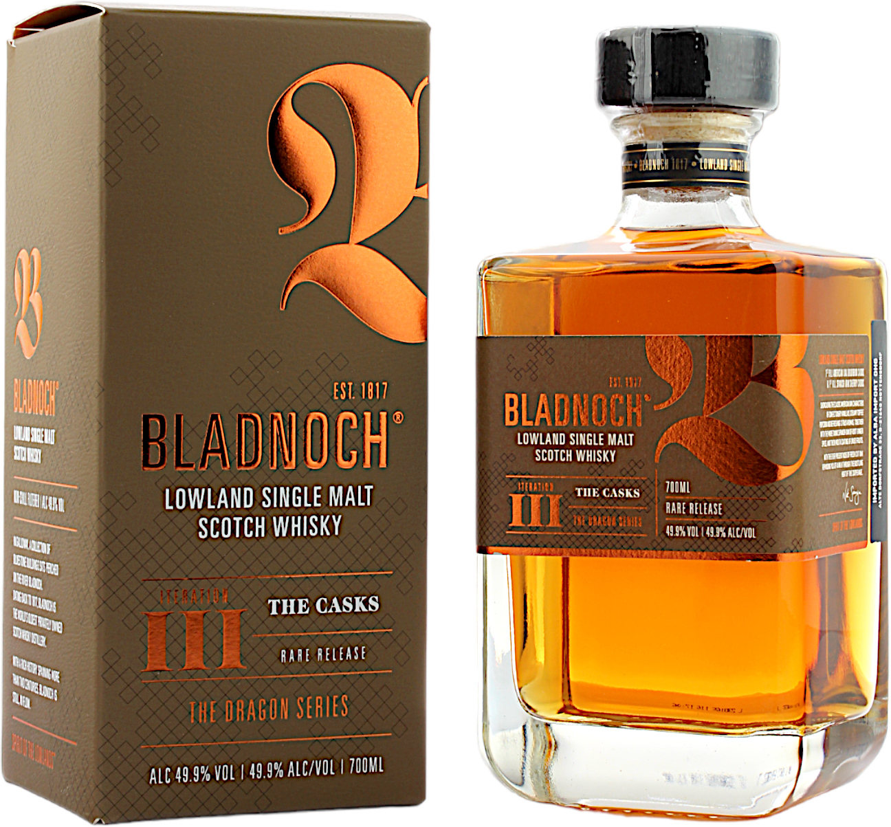 Bladnoch Dragon Series 2023 Komplettset 49.9% 3,5 Liter