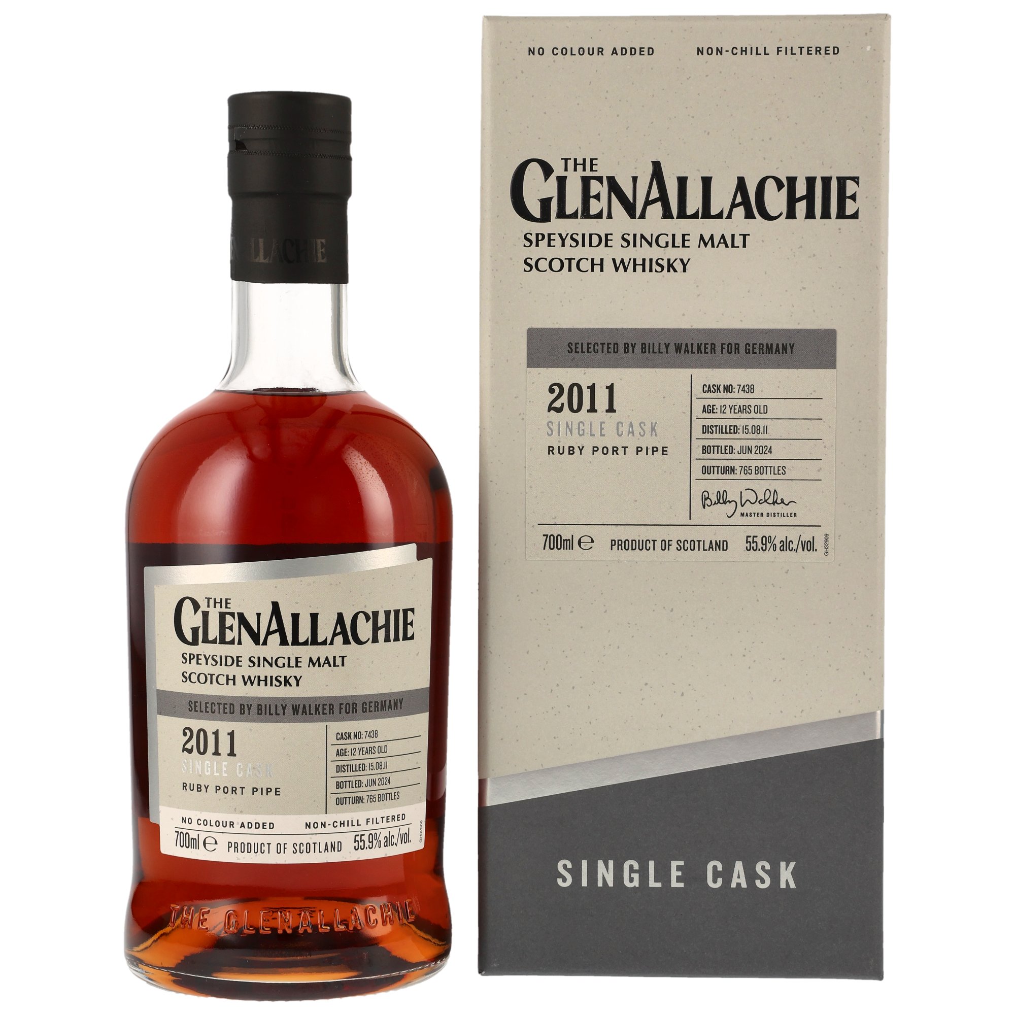 Glenallachie 12 Jahre 2011/2024 #7438 Ruby Port Pipe 55.9% 0,7l