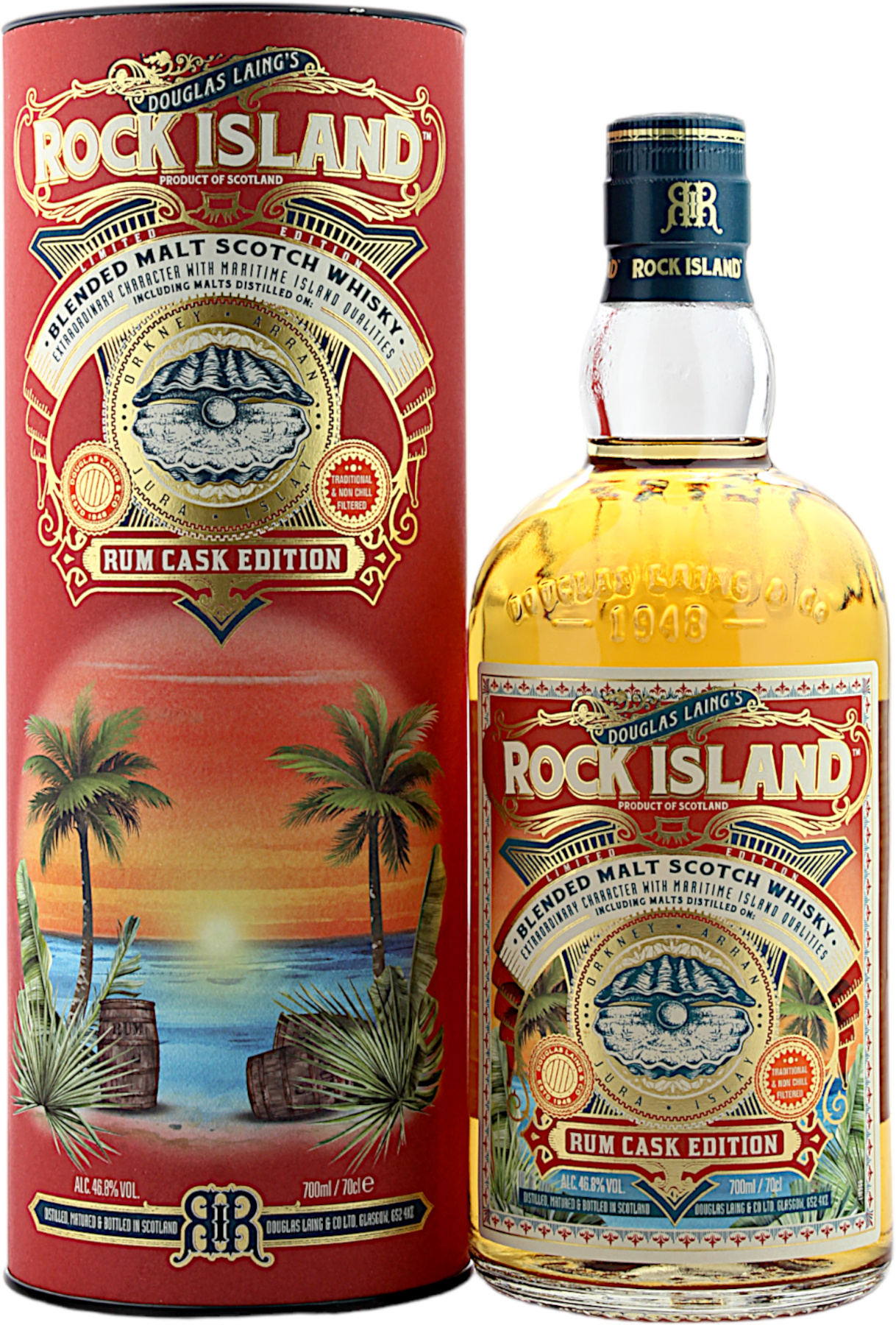 Rock Island Rum Cask Limited Edition 46.8% 0,7l