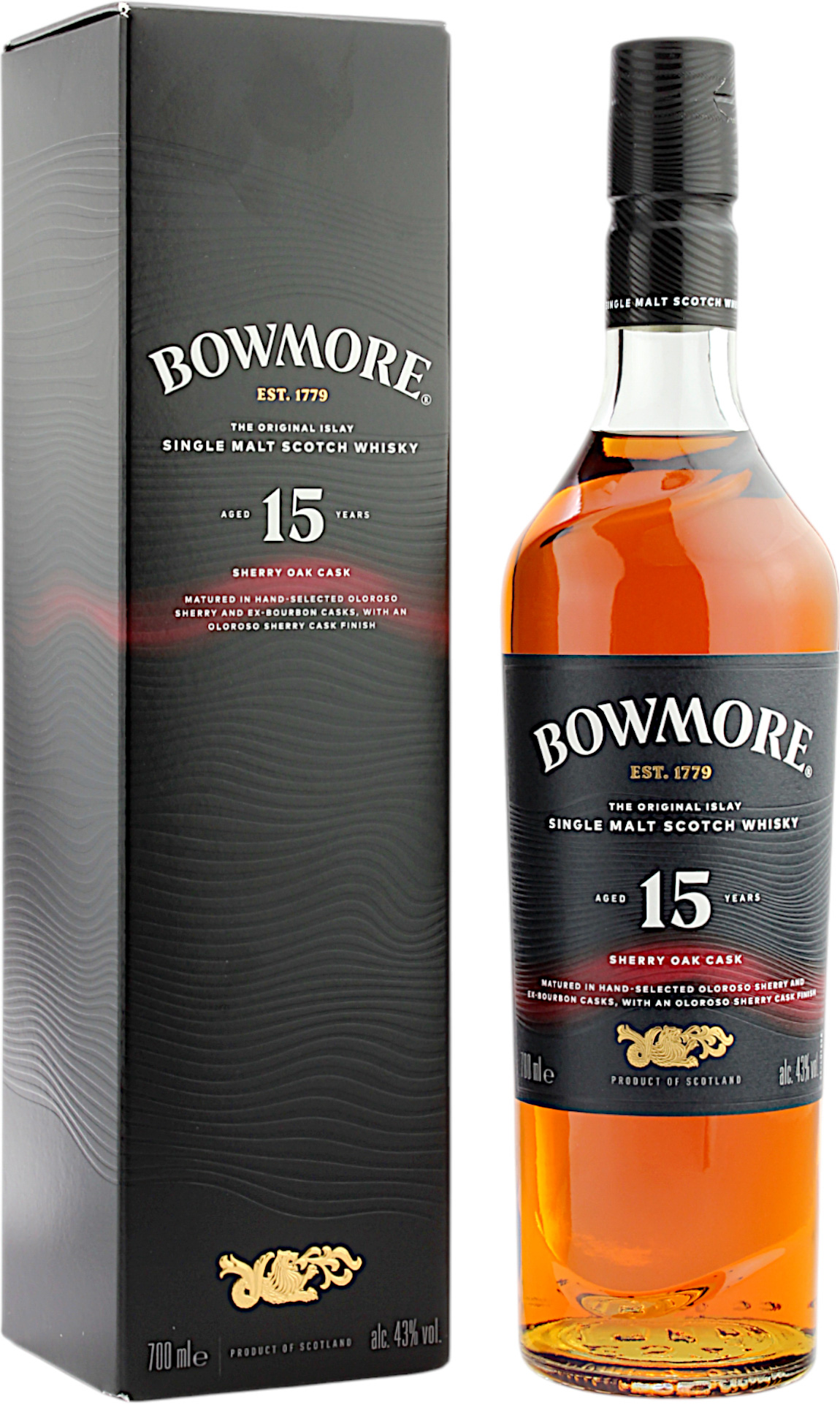 Bowmore 15 Jahre Sherry Oak Cask 43.0% 0,7l