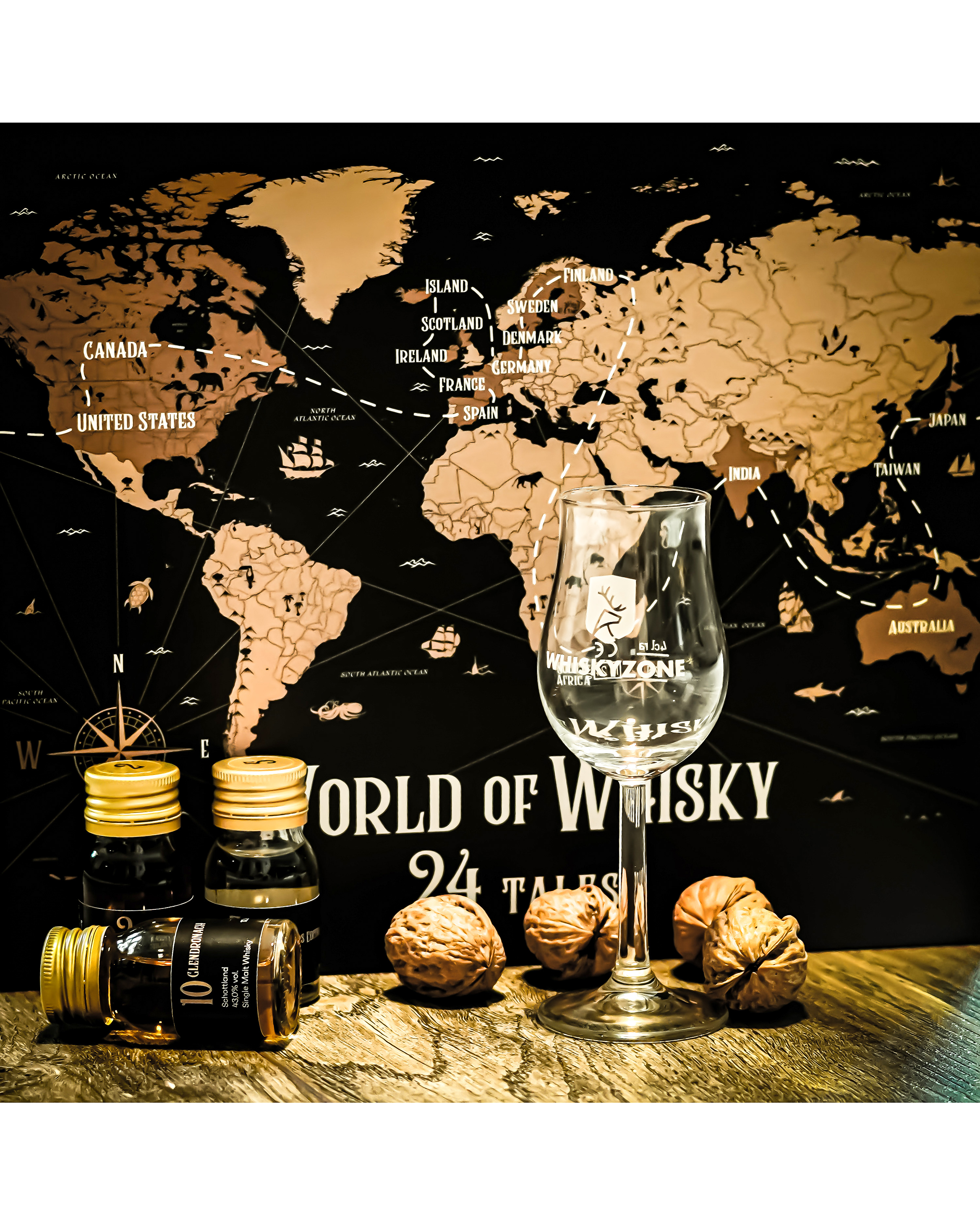 World of Whisky Adventskalender 2024 Whiskyzone 44.4% 24x30ml