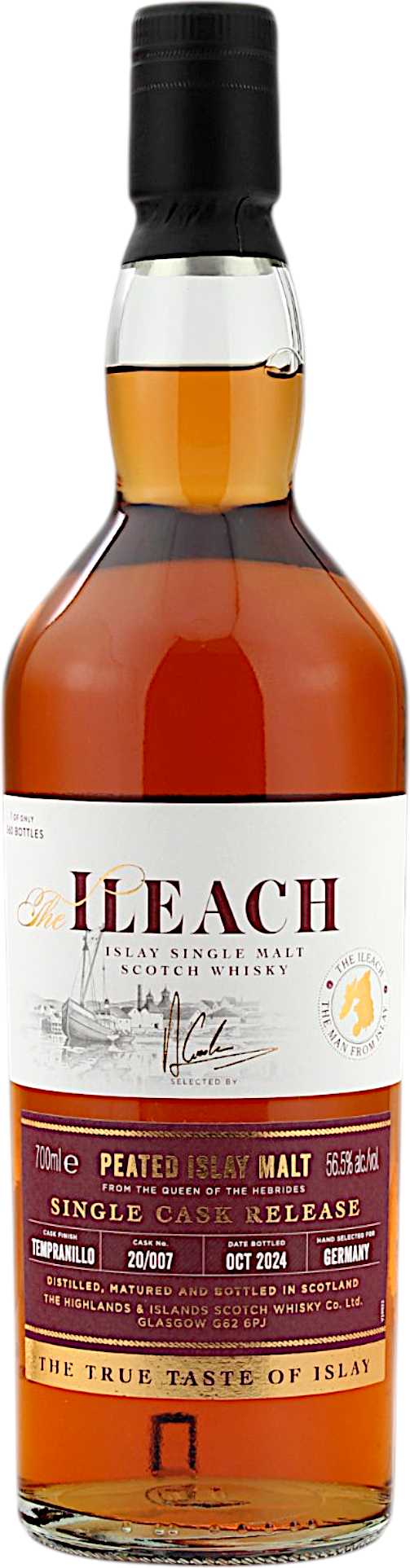 Ileach Tempranillo Single Cask Germany Limited Edition 2024 56.5% 0,7l