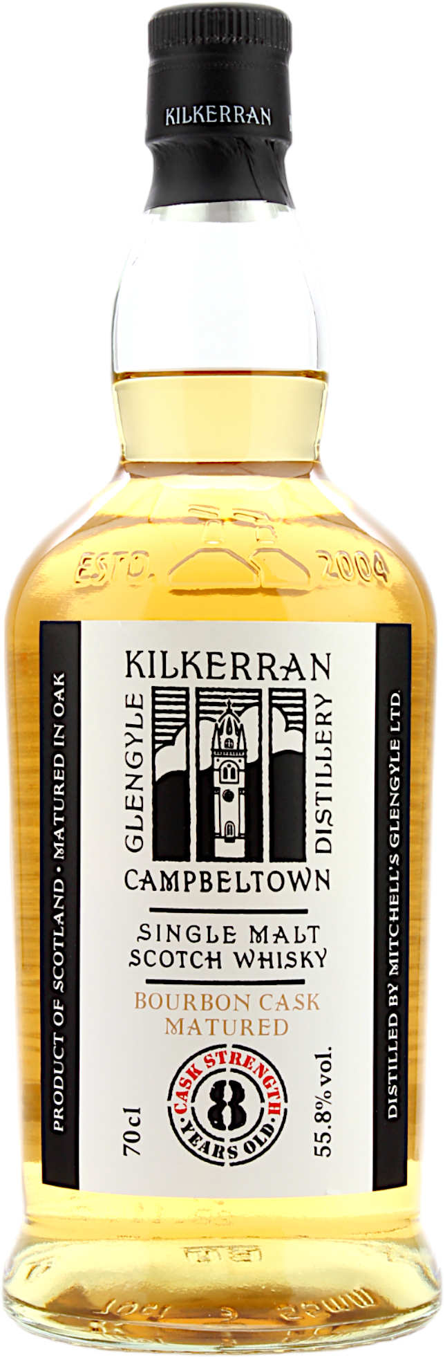 Kilkerran 8 Jahre Cask Strength Bourbon Cask 2022 55.8% 0,7l