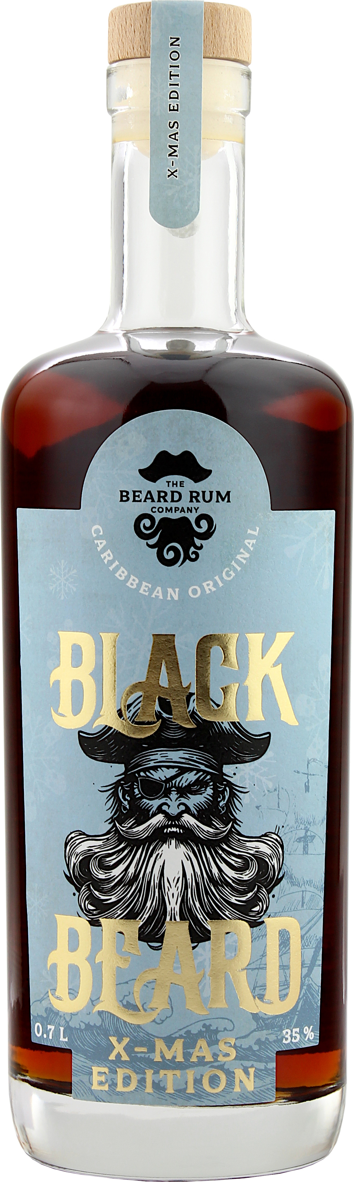 Blackbeard's X-Mas Edition Spiced Rum - The Beard Rum Company 35.0% 0,7l