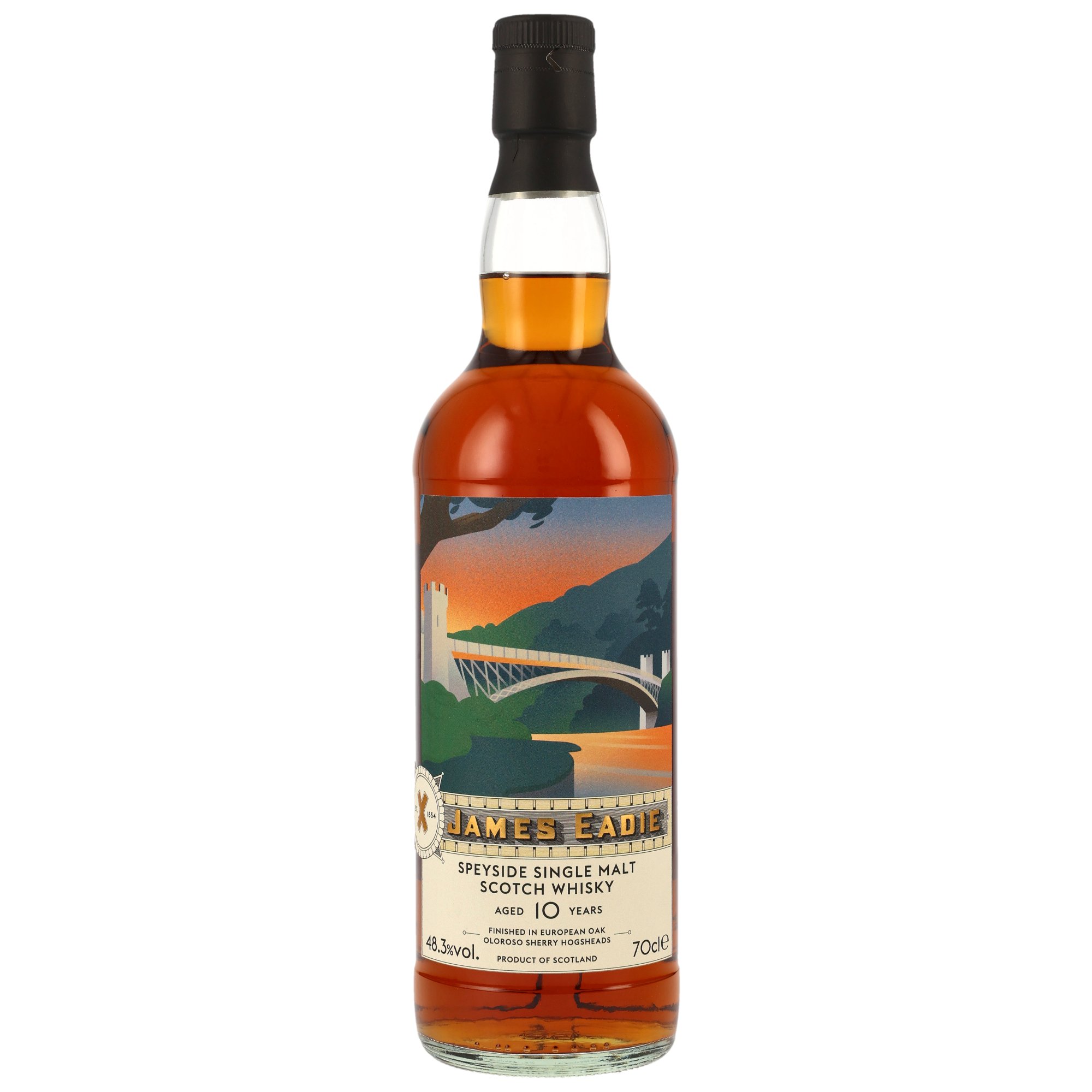 Speyside Single Malt (Dailuaine) 10 Jahre Sherry Cask Finish James Eadie 48.3% 0,7l