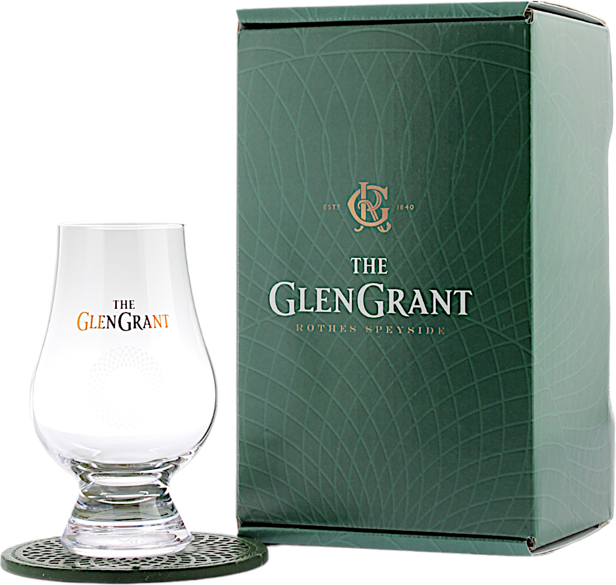 Glen Grant Geschenkset The Glencairn Glass inkl. Untersetzer