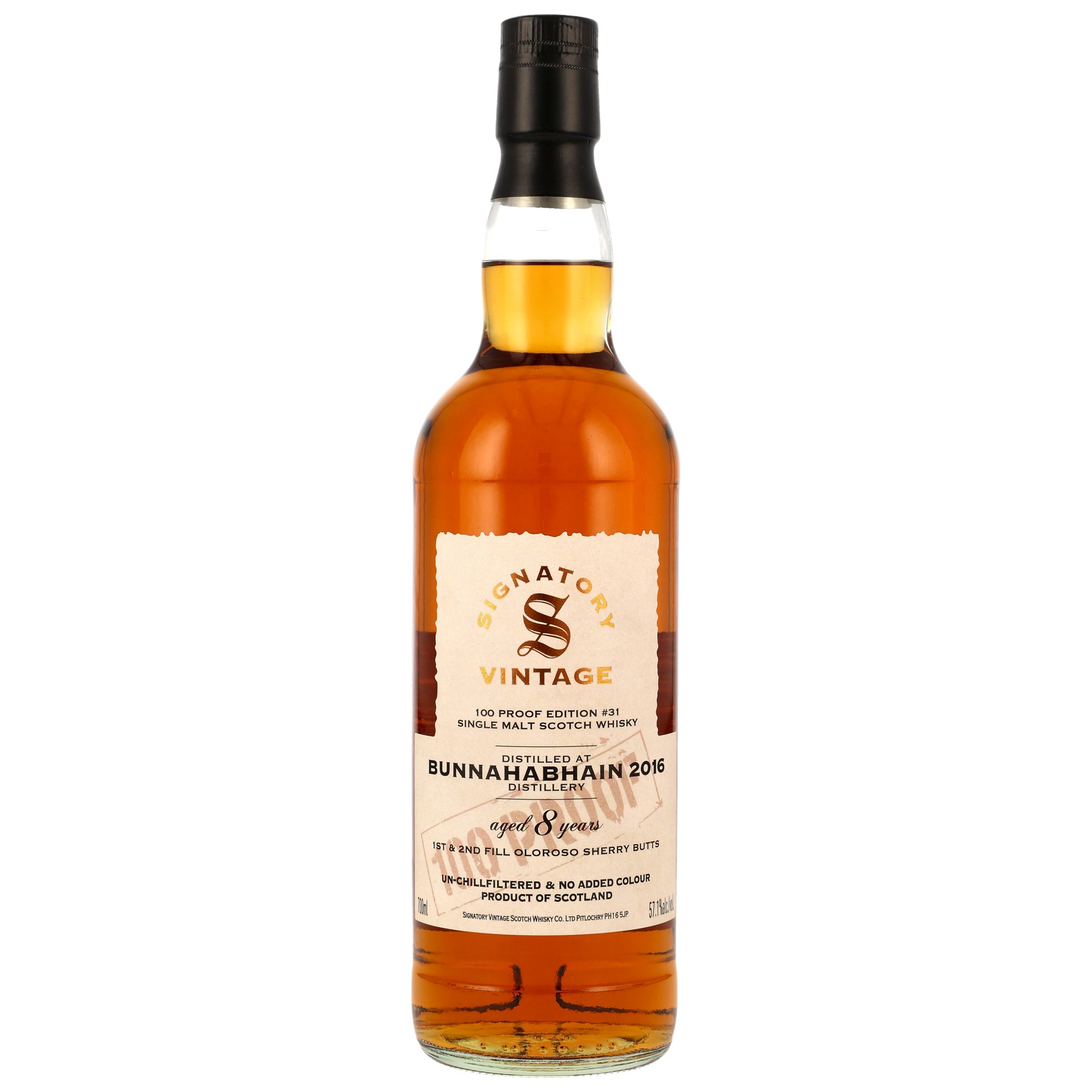 Bunnahabhain 8 Jahre 2016/2024 Signatory 100 Proof Edition #31 57.1% 0,7l