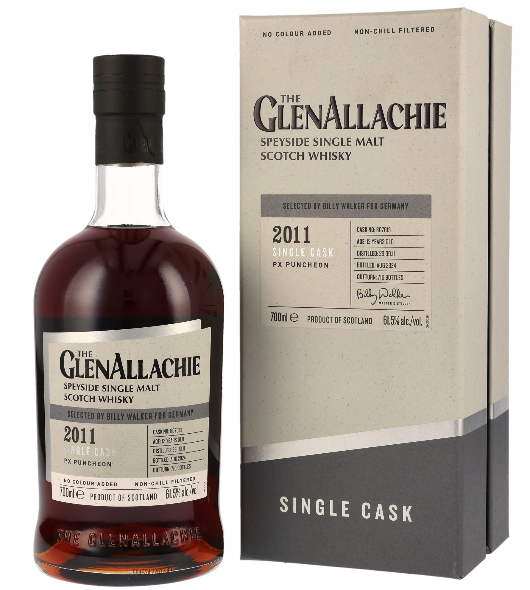 Glenallachie 12 Jahre 2011/2024 PX Sherry Single Cask 61.5% 0,7l