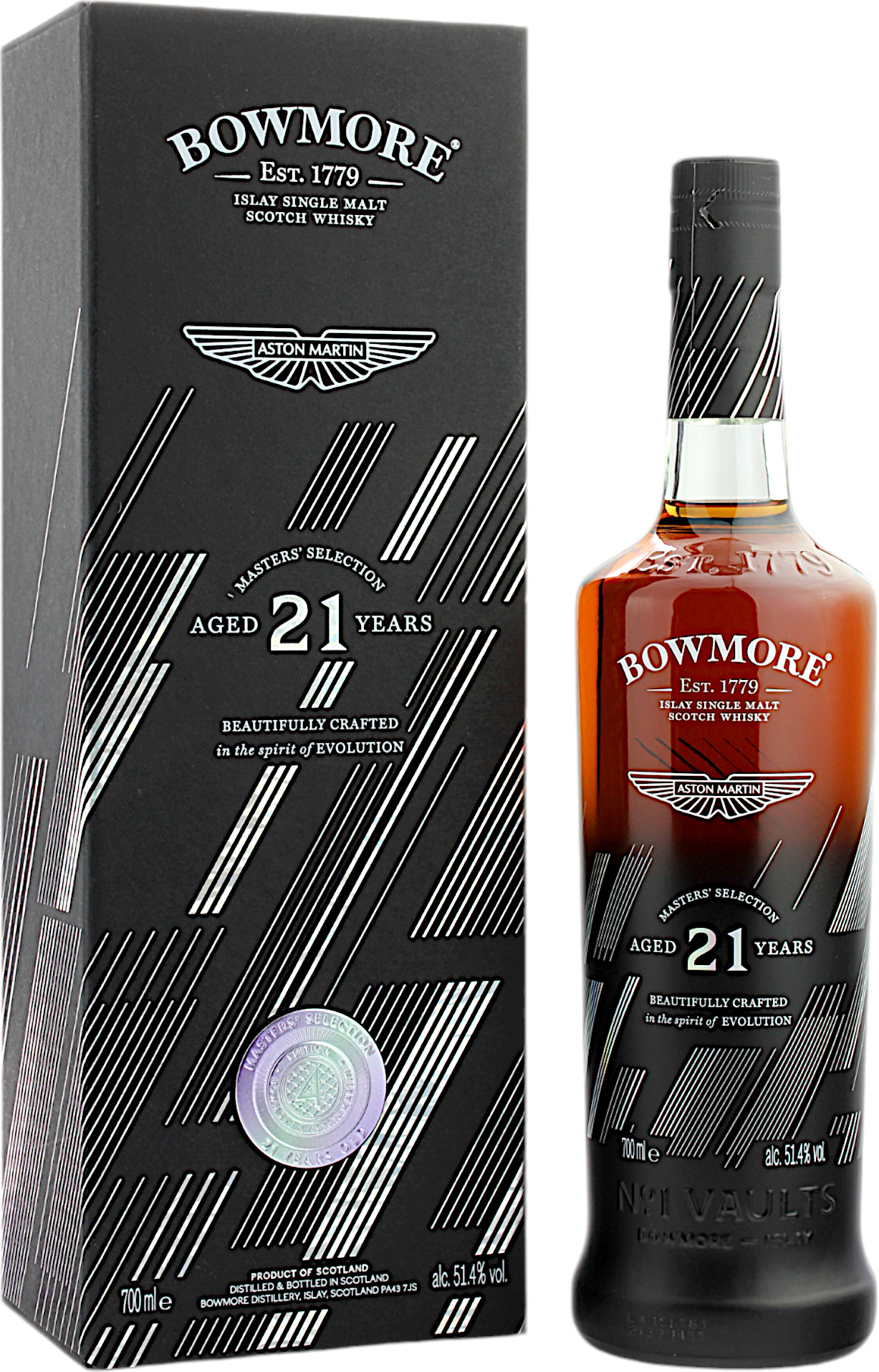 Bowmore 21 Jahre Aston Martin Master's Selection 2024 51.4% 0,7l