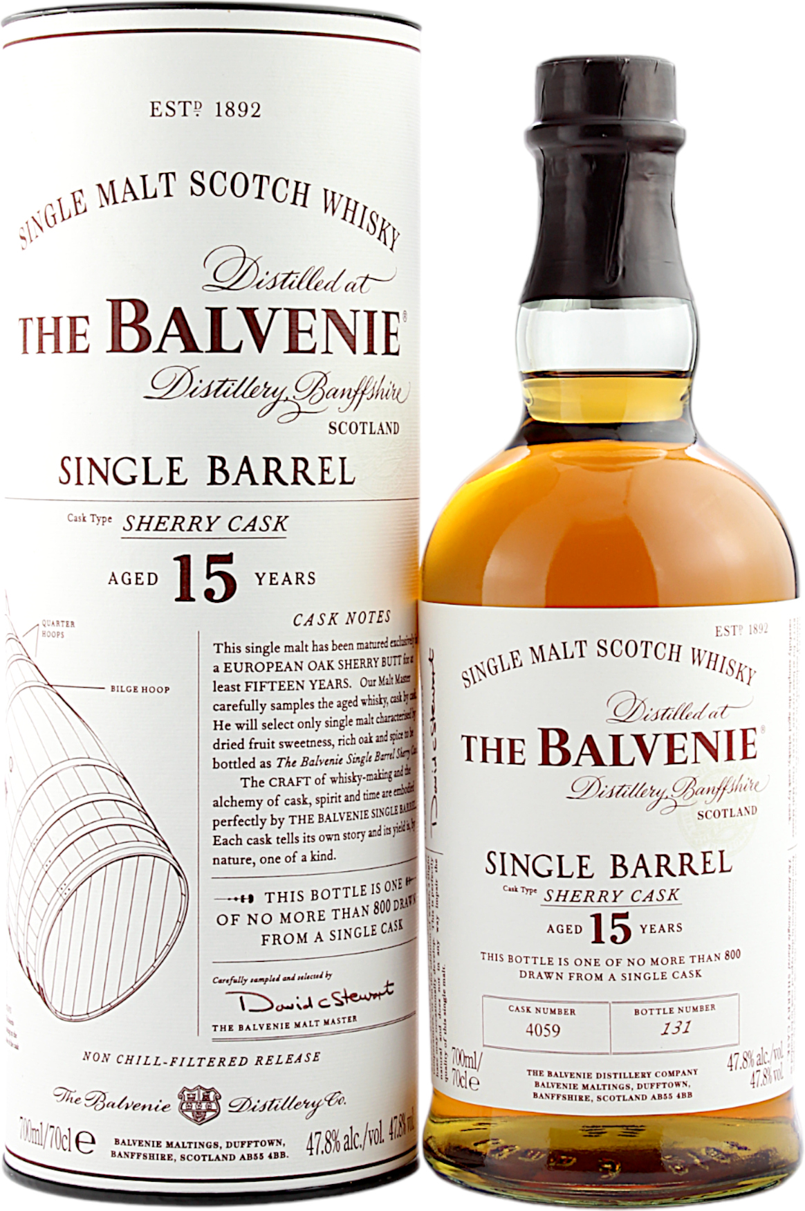 Balvenie Single Barrel Sherry Cask 15 Jahre Cask #4059 47.8%