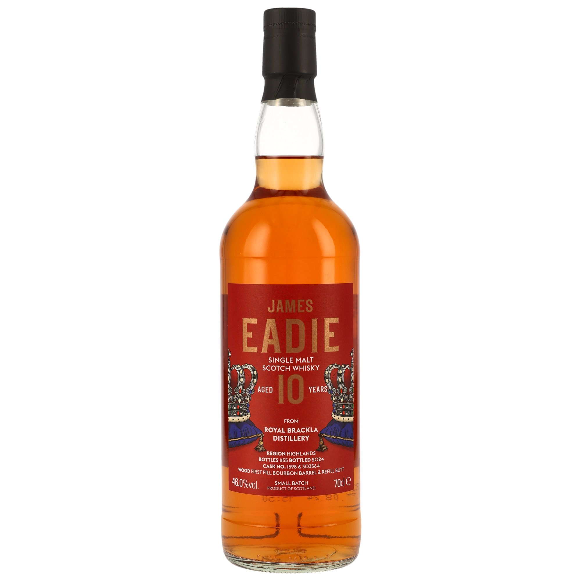 Royal Brackla 10 Jahre 2014/2024 First Fill Bourbon Barrel & Refill Butt James Eadie 46.0% 0,7l