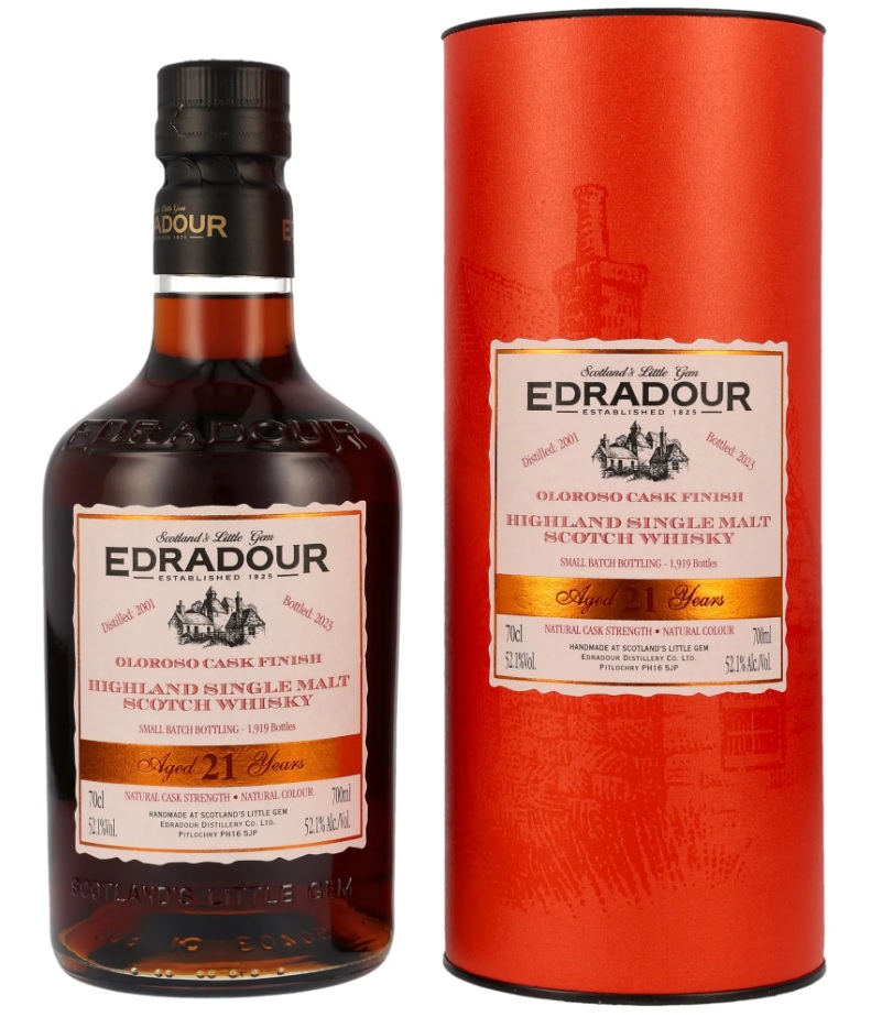 Edradour 21 Jahre 2001/2023 Oloroso Cask Finish 52.1% 0,7l