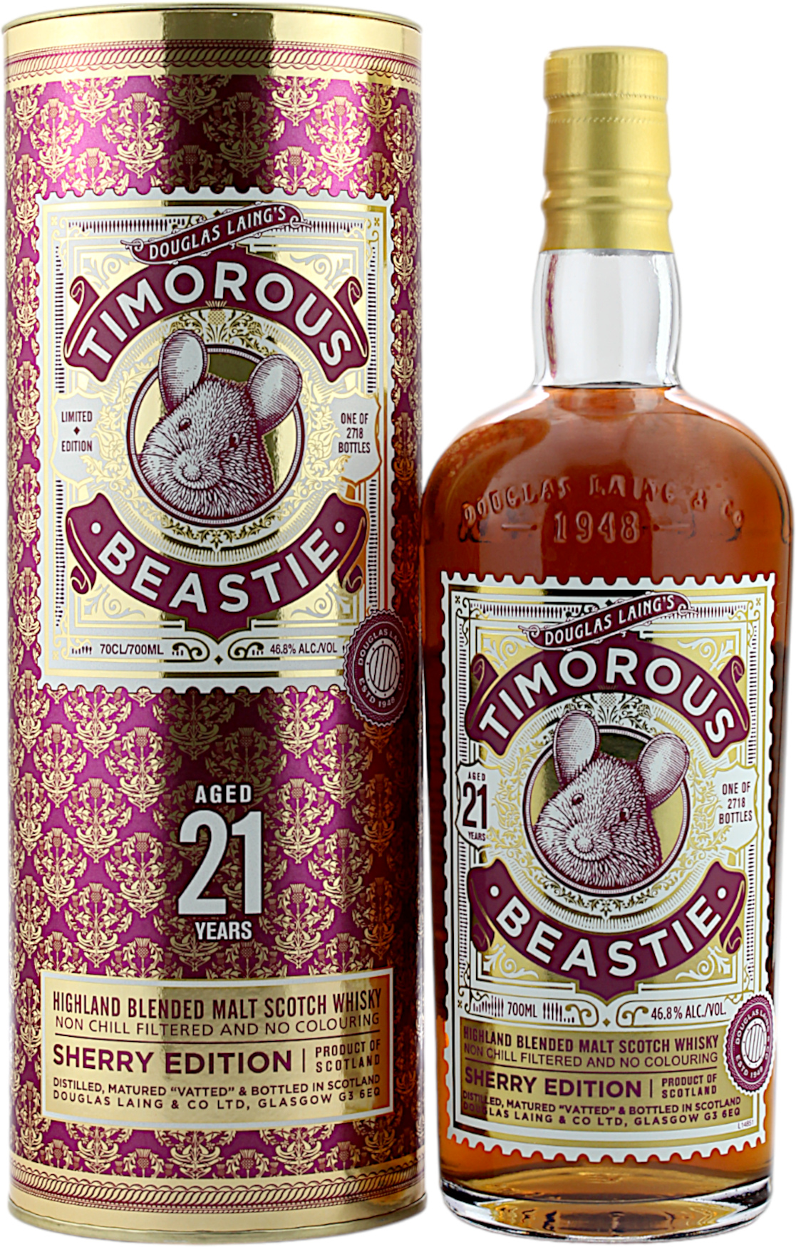 Timorous Beastie 21 Jahre Limited Edition 46.8% 0,7l