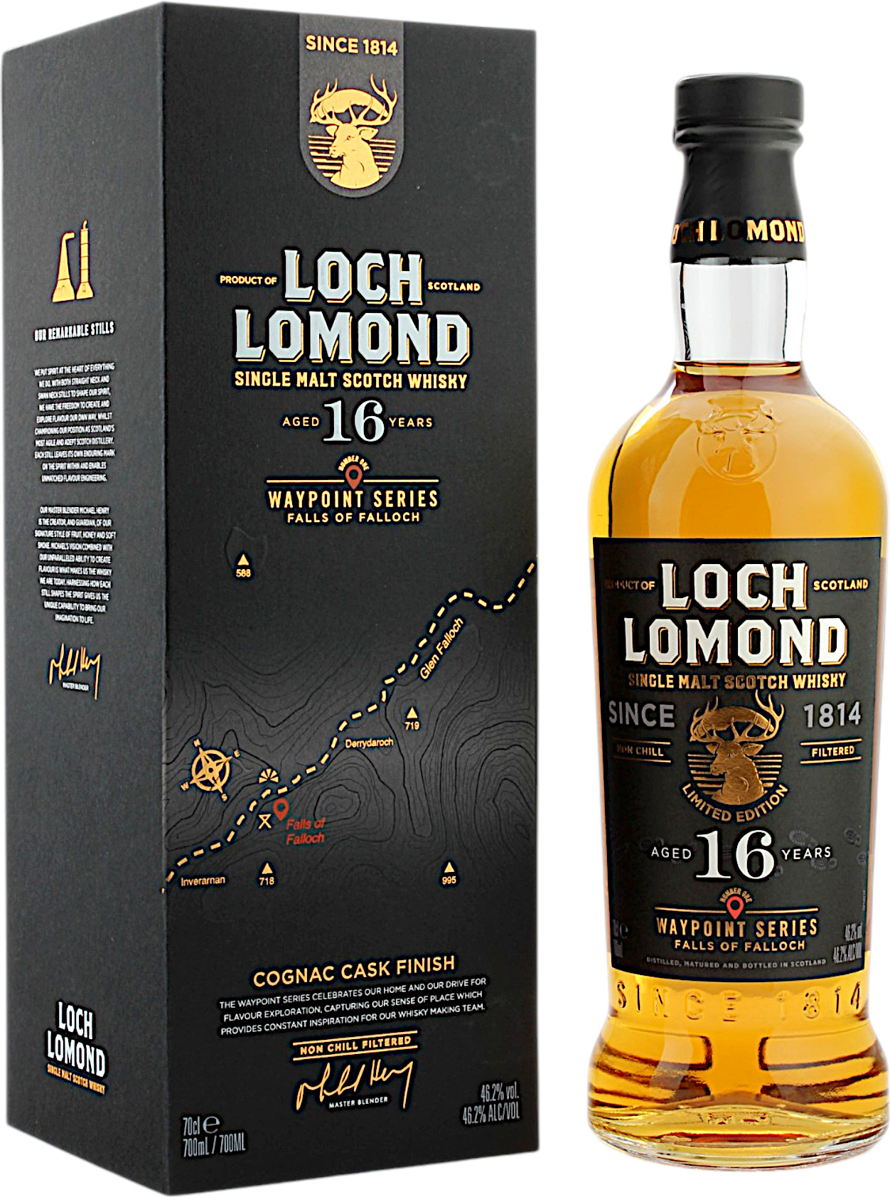 Loch Lomond 16 Jahre Waypoint Serie Falls of Falloch 46.2% 0,7l