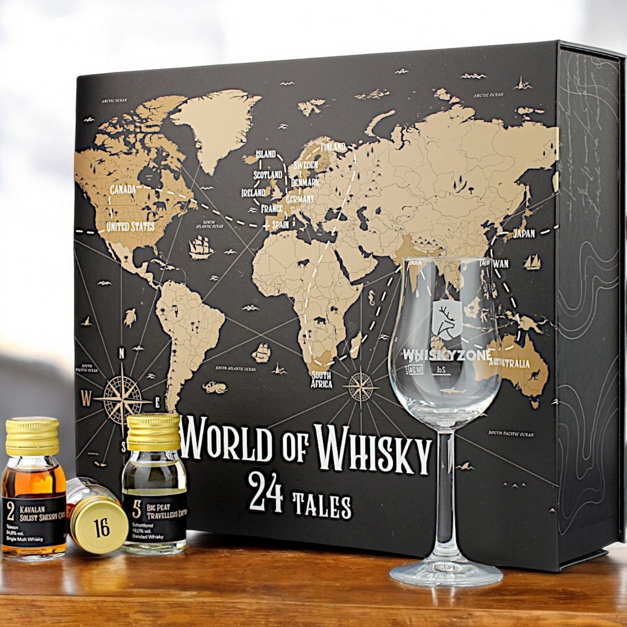 World of Whisky Adventskalender 2024 Whiskyzone 44.4% 24x30ml