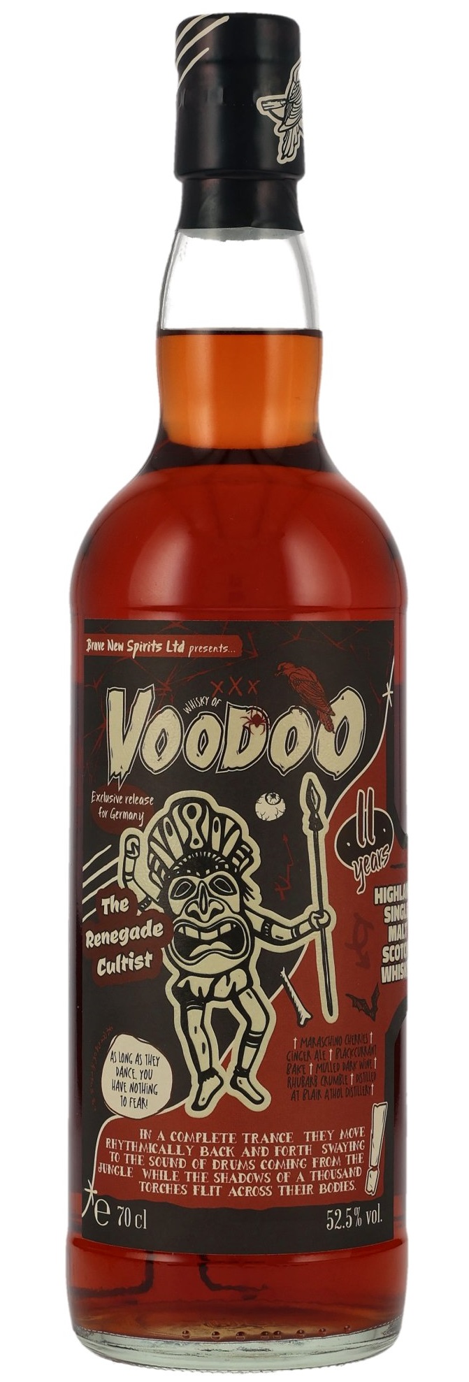 Whisky of Voodoo 11 Jahre The Renegade of Cultist 52.5% 0,7l