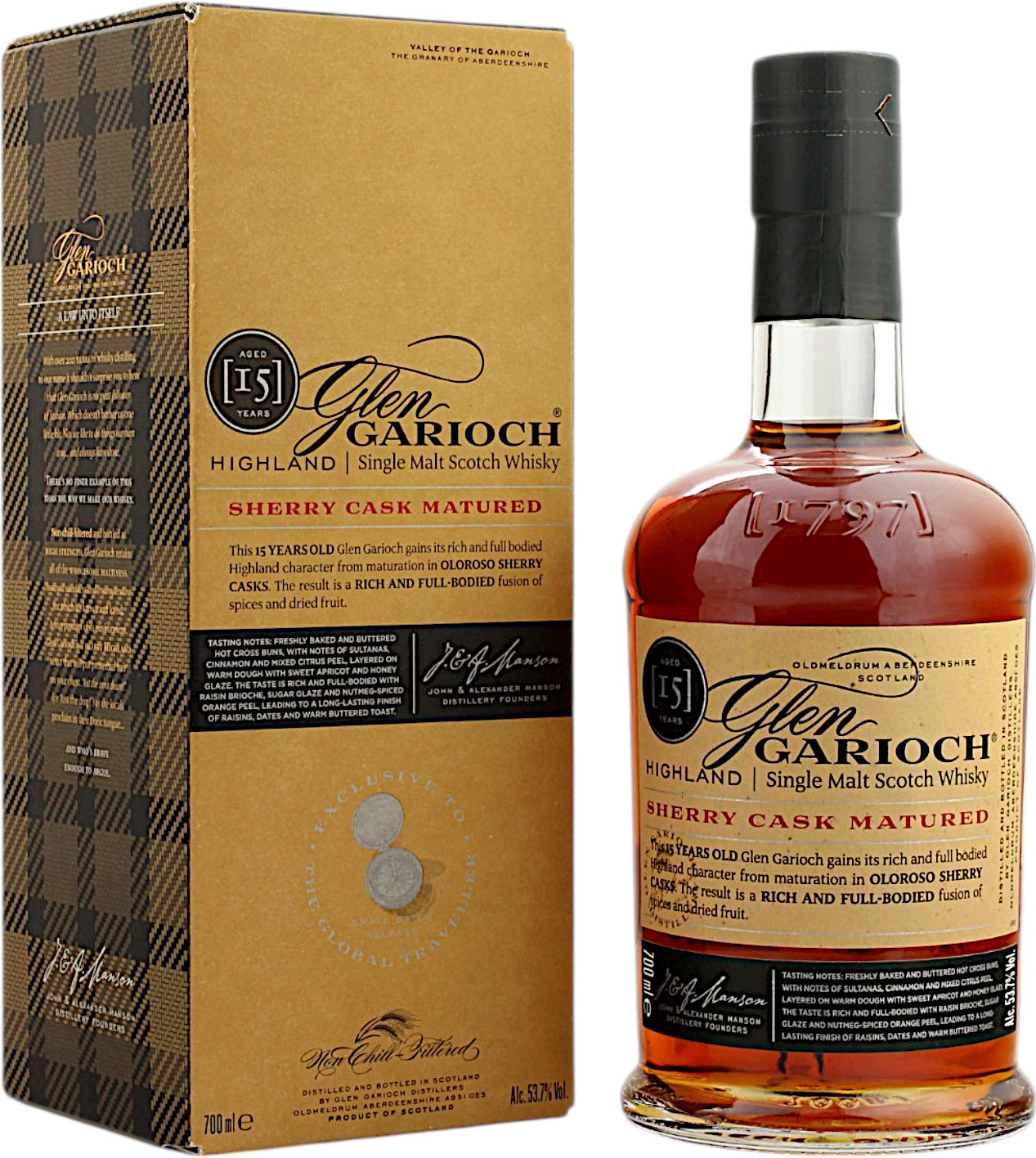 Glen Garioch Sherry Cask 15 Jahre 53.7% 0,7l