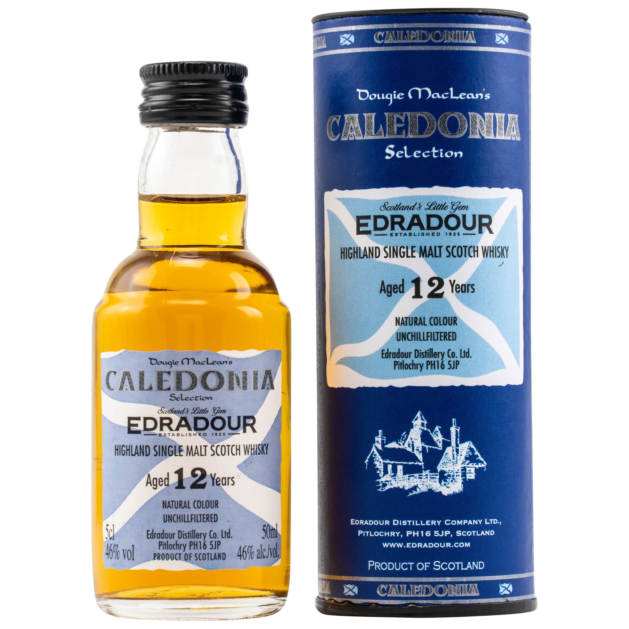 Miniatur Edradour Caledonia 12 Jahre 46.0% 0,05l