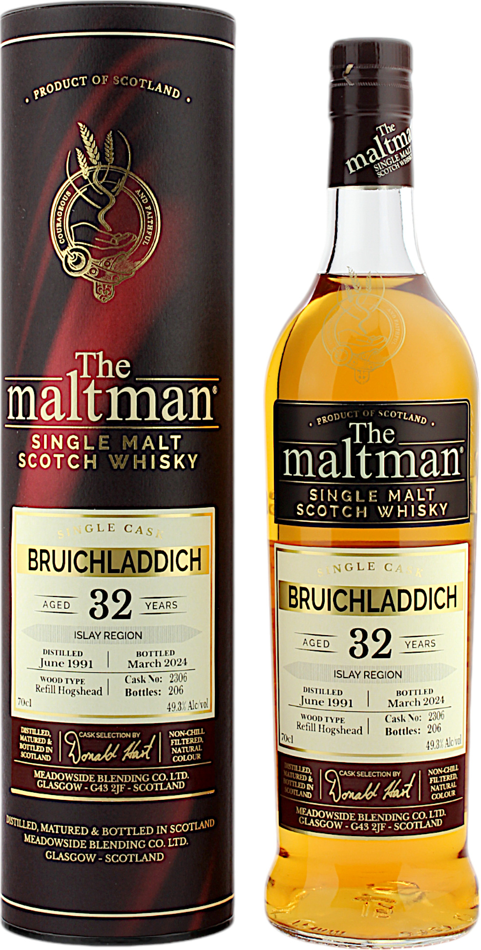 Bruichladdich 32 Jahre 1991/2024 The Maltman 49.3% 0,7l