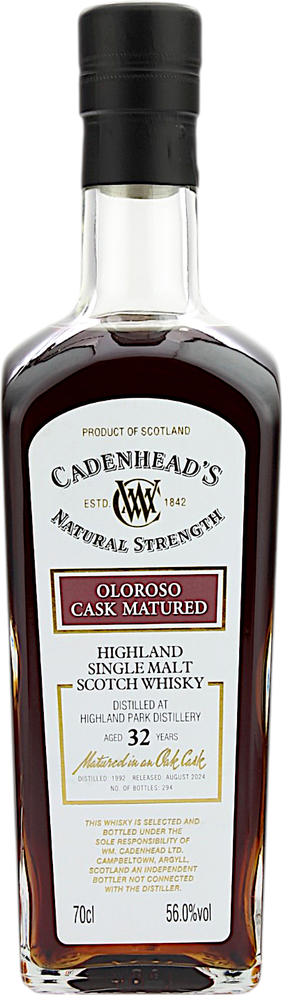 Highland Park 32 Jahre Oloroso Cask Matured Cadenhead's 56.0% 0,7l 